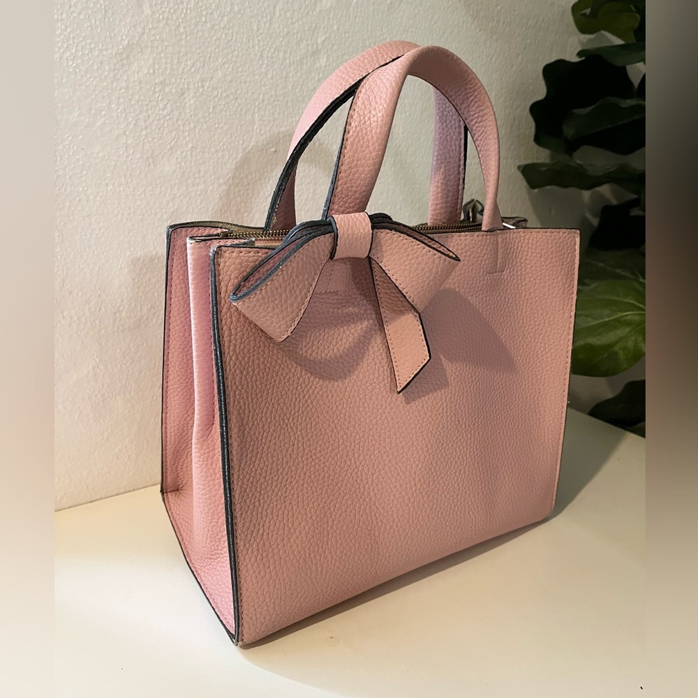 Pink Shoulder Bag with Bow